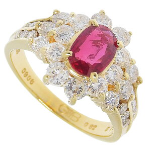 �y�ő�10���~�����N�[�|�� 12/19 20������z GAINSBOROUGH �Q�C���Y�{���[ �t�����[ ���`�[�t ���r�[ �_�C�� �����O K18YG 750 �C�G���[�S�[���h ���r�[ 0.82ct �_�C�������h 1.22ct ��9�� �w�� �A�N�Z�T��