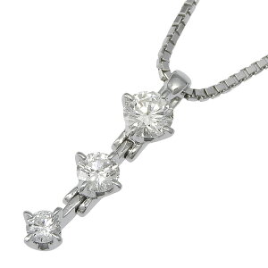 TASAKI �^�T�L �g�����W�[ �_�C�� �l�b�N���X K18WG 750 �z���C�g�S�[���h �_�C�������h 0.32ct 44.5cm �A�W���X�^�[�t ����� �A�N�Z�T���[ ���f�B�[�X �������� 241100090919 ��