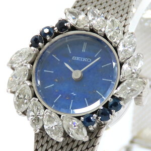 SEIKO �Z�C�R�[ �_�C�� �T�t�@�C�A �x�[�� �A���e�B�[�N �E�H�b�` 17-0320 ���s�X���Y�������� K14WG 585 �z���C�g�S�[���h �����C �_�C�������h �T�t�@�C�A ���B���e�[�W �r���v �芪 ���f�B�[�X 
