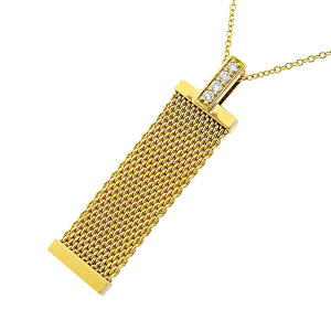 TIFFANY & Co. �e�B�t�@�j�[ �T�}�Z�b�g ���b�V�� �_�C�� �l�b�N���X K18YG 750 �C�G���[�S�[���h �_�C�������h 40.5cm ����� �A�N�Z�T���[ ���f�B�[�X �������� 240101790682 ��
