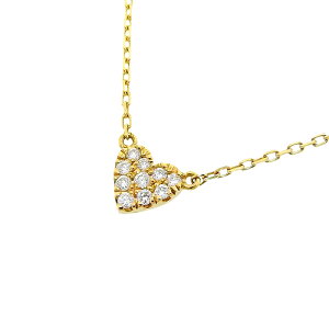 �y�ő�10���~�����N�[�|�� ���ʌ��� 1/21 20������z AHKAH �A�[�J�[ �n�[�g�p���F �_�C�� �l�b�N���X K18YG 750 �C�G���[�S�[���h �_�C�������h 0.05ct 36.5cm �A�W���X�^�[�t ����� �A�N�Z�T���[ ��