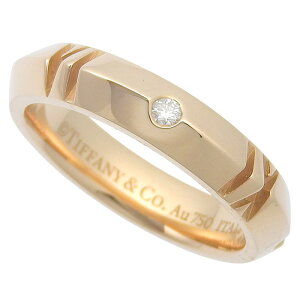 TIFFANY & Co. �e�B�t�@�j�[ �A�g���XX�N���[�Y�h�i���[ �_�C�� �����O K18PG 750 �s���N�S�[���h �_�C�������h 0.10ct ��12.5�� �w�� �A�N�Z�T���[ ���f�B�[�X �������� 241100096876 ��