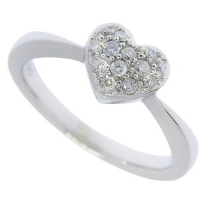 �y�ő�10���~�����N�[�|�� ���ʌ���z PERLITA MIKIMOTO �y�����[�^�~�L���g �n�[�g ���`�[�t �_�C�� �����O K18WG 750 �z���C�g�S�[���h �_�C�������h 0.12ct 9�� �w�� �A�N�Z�T���[ ���f�B�[�X ����