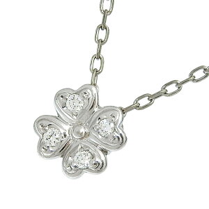 �y�ő�10���~�����N�[�|�� ���ʌ���z MIKIMOTO �~�L���g �N���[�o�[���`�[�t �_�C�� �l�b�N���X K18WG 750 �z���C�g�S�[���h �_�C�������h 0.07ct 38cm �A�W���X�^�[�t ����� �A�N�Z�T���[ ���f�B
