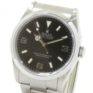 �y�ő�6���~�����N�[�|�� ���ʌ���z ROLEX �����b�N�X �G�N�X�v���[���[1 14270 E�� �u���b�N������ SS �X�e�����X�X�`�[�� �ۏ؏��t �r���v ������ �����Y �������� 241001029802