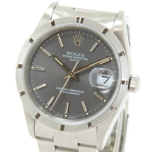 ROLEX �����b�N�X �I�C�X�^�[�p�[�y�`���A�� 15210 W�� �O���[������ SS �X�e�����X�X�`�[�� ��96.2g �r���v ������ �����Y ���������y�d��E�^�C�~���O�����ρz241001029598