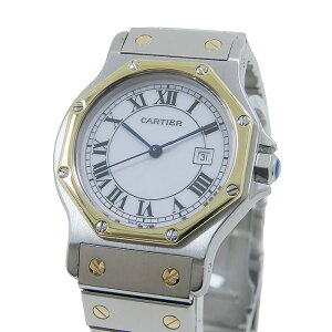 �y�ő�10���~�����N�[�|�����ʌ��� �z CARTIER �J���e�B�G �T���g�X �I�N�^�S�� Ref2966 �z���C�g������ K18YG 750 × SS �C�G���[�S�[���h × �X�e�����X�X�`�[�� �R���r ��73.5g �r���v �������� ����