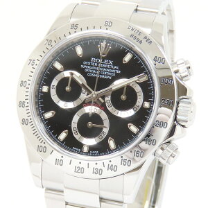 �y�ő�10���N�����N�[�|�� ���ʌ���z ROLEX �����b�N�X �R�X���O���t �f�C�g�i 116520 T�� �u���b�N������ SS �X�e�����X�X�`�[�� �N���m�O���t �ۏ؏��t ��142.8g �r���v ������ �����Y ��������