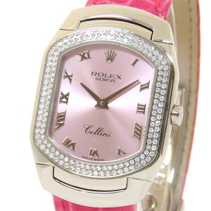 �y�|�C���g7�{�� �ő�10���~�����N�[�|�� ���ʌ���zROLEX �����b�N�X �`�F���[�j �`�F���b�V�} 6691/9 47�� �_�C���x�[�� �s���N������ K18WG 750 �z���C�g�S�[���h �_�C�������h ���U�[ ��48.0g �r