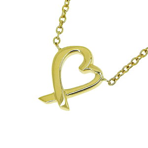 TIFFANY & Co. �e�B�t�@�j�[ �p���}�E�s�J�\ ���r���O �n�[�g �l�b�N���X K18YG 750 �C�G���[�S�[���h 48cm ����� 2.3g �A�N�Z�T���[ ���f�B�[�X �������� 240101856296 ��