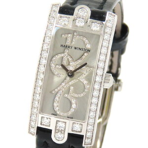 �y�ő�10���~�����N�[�|�����ʌ��� �z HARRY WINSTON �n���[�E�B���X�g�� HW �A���F�j���[ C �~�j AVCQHM16WW014 �_�C���x�[�� �V���o�[������ K18WG 750 �z���C�g�S�[���h �_�C�������h �ۏ؏��t ��36.9g 