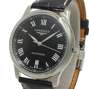 �y�ő�10���~�����N�[�|�� ���ʌ���z LONGINES �����W�� �}�X�^�[�R���N�V���� �I�[�g�}�e�B�b�N L2.628.4.51.7 �u���b�N������ SS �X�e�����X�X�`�[�� ���U�[ 63.2g �r���v �������� �����Y ������