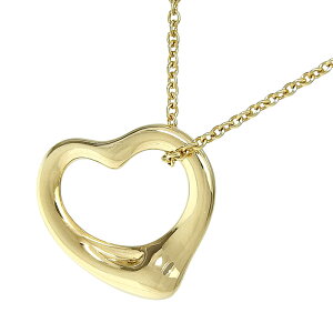 TIFFANY & Co. �e�B�t�@�j�[ �I�[�v�� �n�[�g �l�b�N���X K18YG 750 �C�G���[�S�[���h 40.5cm ����� 4.0g �A�N�Z�T���[ ���f�B�[�X �������� 241100104832 ��