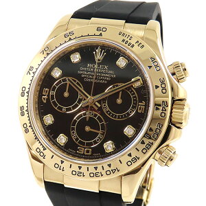 �y�ő�10���~�����N�[�|�� ���ʌ���z ROLEX �����b�N�X �R�X���O���t �f�C�g�i 116518G M�� �u���b�N������ 8P�_�C�� K18YG �C�G���[�S�[���h 750 �ЊO�x���g ���o�[ ��135.8g �r���v �������� �����Y