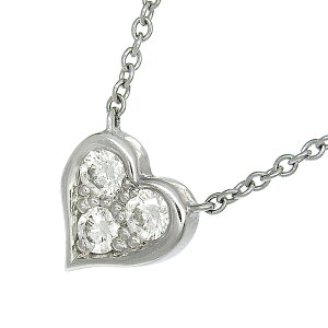 TIFFANY & Co. �e�B�t�@�j�[ �Z���`�����^���n�[�g �_�C�� �l�b�N���X Pt950 �v���`�i �_�C�������h 40cm ����� 3.1g �A�N�Z�T���[ ���f�B�[�X �������� 240101817045 ��