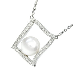 MIKIMOTO（ミキモト） パール ダイヤ ネックレス サークル K18YG 4.0 