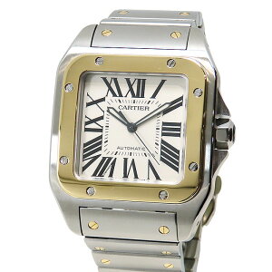 �y�ő�10���N�����N�[�|�� ���ʌ���z Cartier �J���e�B�G �T���g�X100 LM W200728G �z���C�g������ SS × K18YG 750 �X�e�����X�X�`�[�� × �C�G���[�S�[���h �R���r ��218.0g �r���v �������� �����Y ��