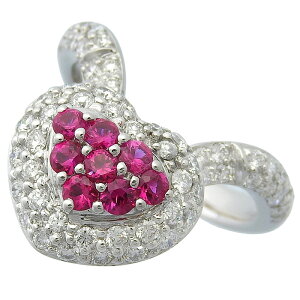 JEWEL STUDIO �W���G���X�^�W�I �n�[�g ���`�[�t ���r�[ �p���F �_�C�� �����O 18KWG 750 �z���C�g�S�[���h ���r�[ �_�C�������h ��13.5�� �w�� 7.9g �A�N�Z�T���[ ���f�B�[�X �������� 241100104225 ��