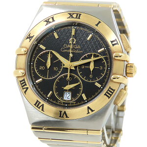 �y�ő�10���~�����N�[�|�� ���ʌ���z OMEGA �I���K �R���X�e���[�V���� 1242.50 �u���b�N������ SS × K18YG 750 �X�e�����X�X�`�[�� × �C�G���[�S�[���h ��110.3g �r���v �d�r�� �����Y ���������y�d
