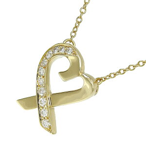 TIFFANY ティファニー 1Pダイヤ ラビングハート ネックレス 