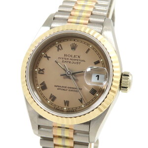 ROLEX �����b�N�X �f�C�g�W���X�g �g���h�[�� 69179BIC X�� �R�p�[������ K18WG �z���C�g�S�[���h 750 × K18PG �s���N�S�[���h × K18YG �C�G���[�S�[���h ��81.4g �r���v �������� �����Y ���������yOH�E