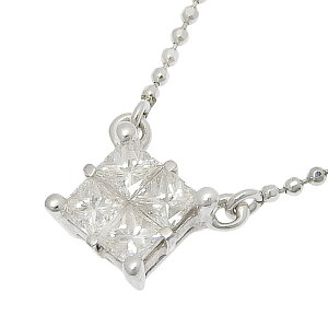 ポンテヴェキオ K18WG ダイヤ ネックレス 0.20ct ポンテヴェキオ 