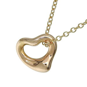 TIFFANY & Co. �e�B�t�@�j�[ �I�[�v�� �n�[�g �l�b�N���X K18PG 750 �s���N�S�[���h 41.5cm ����� 1.5g �A�N�Z�T���[ ���f�B�[�X �������� 240101876595 ��