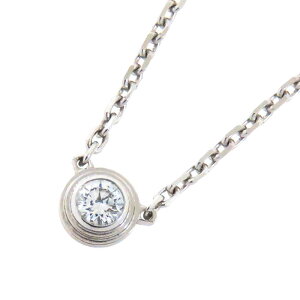 �y�ő�10���~�����N�[�|�� ���ʌ���z Cartier �J���e�B�G �_���[�� XS �_�C�� �l�b�N���X K18WG 750 �z���C�g�S�[���h �_�C�������h 41cm �A�W���X�^�[�t ����� ��2.3g �A�N�Z�T���[ ���f�B�[�X ��