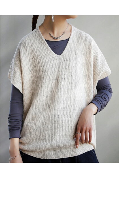 楽天市場】【再入荷】トップス Uネック カットソー 重ね着 レイヤード  