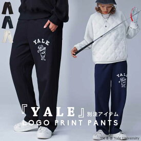 アウトレット 50%OFF 別注 YALE ANTIQUA GOLF ロゴパンツ レディース・メール便不可