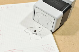 Tシャツのデザイン スタンプ クルーネック メモ ノート 手帳 ファッション 洋服 浸透印 シャチハタ式 [7542002]