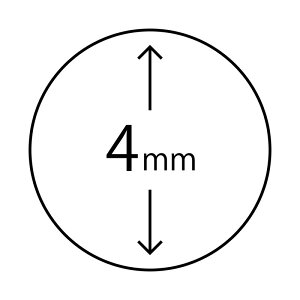 4mm���a �܂�̘g �Z���� �V���`�n�^�^�C�v �n���R [752500103]