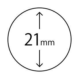 丸の枠スタンプ 直径21mm 浸透印 まる 円 はんこ ハンコ シャチハタタイプ [752500704]