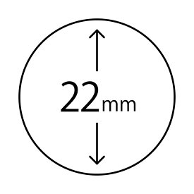 丸の枠スタンプ 直径22mm 浸透印 まる 円 はんこ ハンコ シャチハタタイプ [752500705]