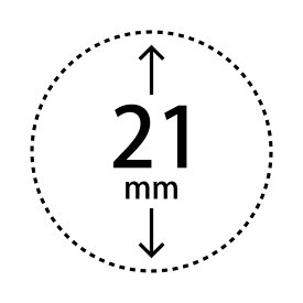 丸のスタンプ 点線枠 直径21mm 浸透印 はんこ まる シャチハタ式 [752501521]