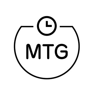 MTG 時計のアイコン付き カレンダースタンプ [7570351]