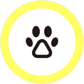犬の足あと 散歩 3mm アイコン ペット 運動 小さい はんこ ハンコ イラスト 浸透印 シャチハタ式 [7561111]