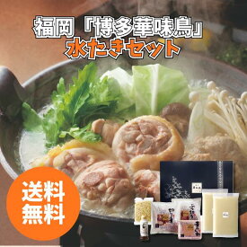 【〆付き】福岡 「博多華味鳥」 水たきセット H-A4 送料無料 送料込み 夏の贈り物 ギフト 贈り物 プレゼント 冷凍 水たきセット 福岡県 水たき生スープ ちゃんぽん麺 オリジナル ぽん酢 博多ぽん酢