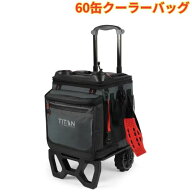 タイタン 60缶クーラーバッグ キャリーカート付き アウトドア 抗菌保護 耐久性抜群 漏れ防止