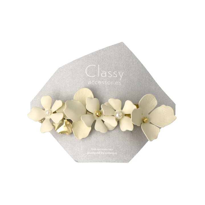 楽天市場】Classy GARDEN バレッタ ニッケルフリー フラワー 花 ペタル 
