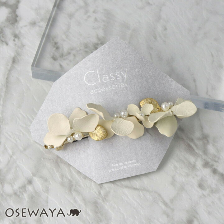 楽天市場】Classy GARDEN バレッタ ニッケルフリー フラワー 花 ペタル 