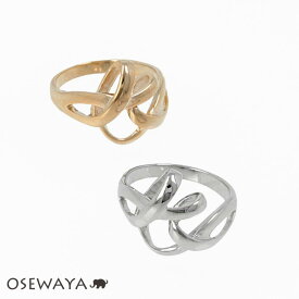 【20％OFFクーポン配布中】【送料無料】リング ニッケルフリー ロール メタル 11号 13号 指輪 | OSEWAYA アクセサリー レディース 女性 大人 プレゼント 誕生日