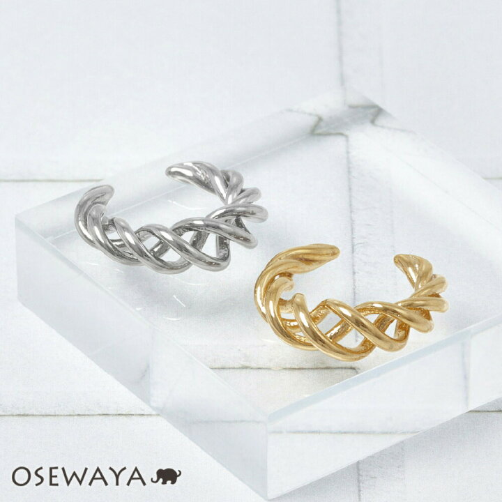 楽天市場 イヤーカフ ニッケルフリー スプリング メタル イヤリング 片耳用 アクセサリー レディース 金属アレルギー 女性 大人 プレゼント ギフト 結婚式 誕生日 おしゃれ オシャレ かわいい 可愛い シンプル Osewaya