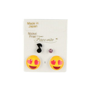 楽天市場 ピアス ニッケルフリー 顔文字 Love 音符 ストーン 4個 セットピアス アクセサリー レディース 女性 大人 プレゼント ギフト 結婚式 誕生日 おしゃれ オシャレ かわいい 可愛い シンプル Osewaya