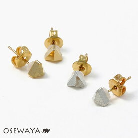 【送料無料】ピアス ニッケルフリー トライアングル メタル 18金 K18 ポストピアス | OSEWAYA アクセサリー レディース 女性 大人 プレゼント 誕生日