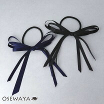 楽天市場】ネイビー リボン ヘアゴムの通販 