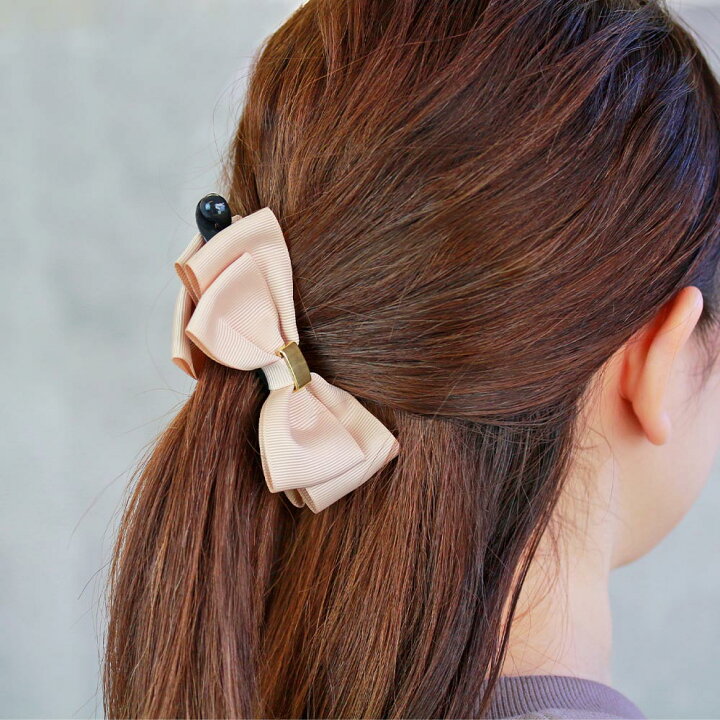楽天市場 バナナクリップ メタル グログラン リボン ヘアクリップ ヘアアクセサリー ヘアアクセ レディース 女性 大人 プレゼント ギフト 結婚式 カジュアル おしゃれ オシャレ かわいい 可愛い シンプル Osewaya