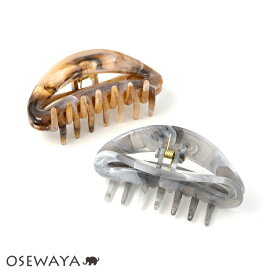 【お買い物マラソン最大20％OFFクーポン】ヘアクリップ マーブル ラウンド バンスクリップ | OSEWAYA ヘアアクセサリー ヘアアクセ レディース 女性 大人 プレゼント ギフト 結婚式 カジュアル おしゃれ オシャレ かわいい 可愛い シンプル