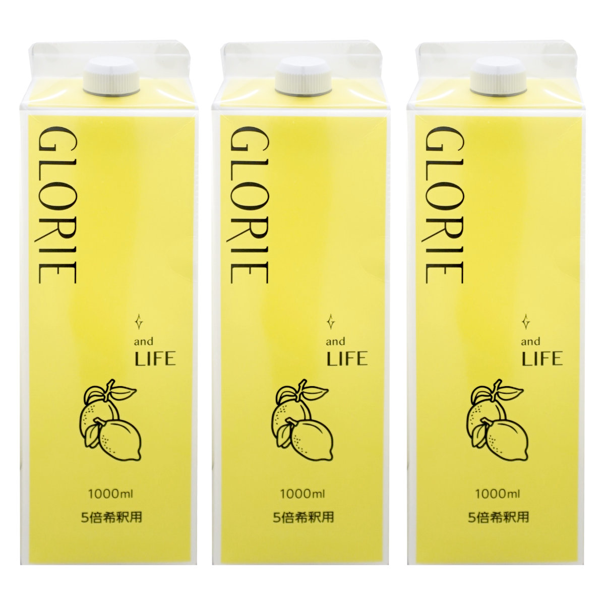90％以上節約 GLORIE グロリエ and LIFE レモン 酵素ドリンク 1000ml