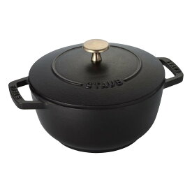 ストウブ ワナベ Sサイズ Staub 40501-000 Wa-NABE 16cm ブラック 日本語説明書付き【炊飯 和食 gohan ホーロー 鍋 調理器具 ストーブ デ ゴハン wanabe】【シリアルNo付国内正規品/国内生涯保証書付】【宅配便送料無料】 (6049145)